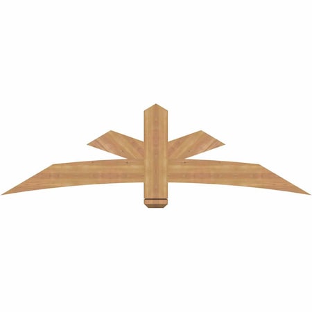 Ekena Millwork Alberta Smooth Timber Gable Bracket, Western Red Cedar, 72"W x 21"H x 3 1/2"D x 5 1/2"F, 7/12 Pitch GBW072X21X0406ALB00SWR